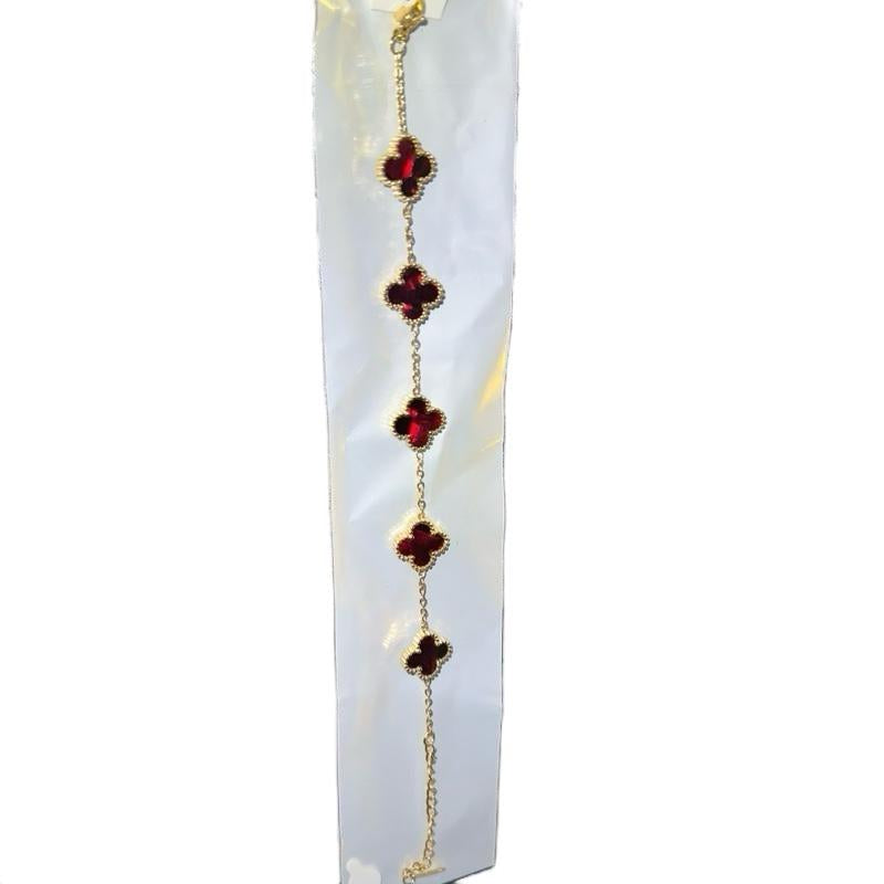 Adjustable Chain Bracelet with Colorful Decorative Stones | Unisex Fashion Jewelry